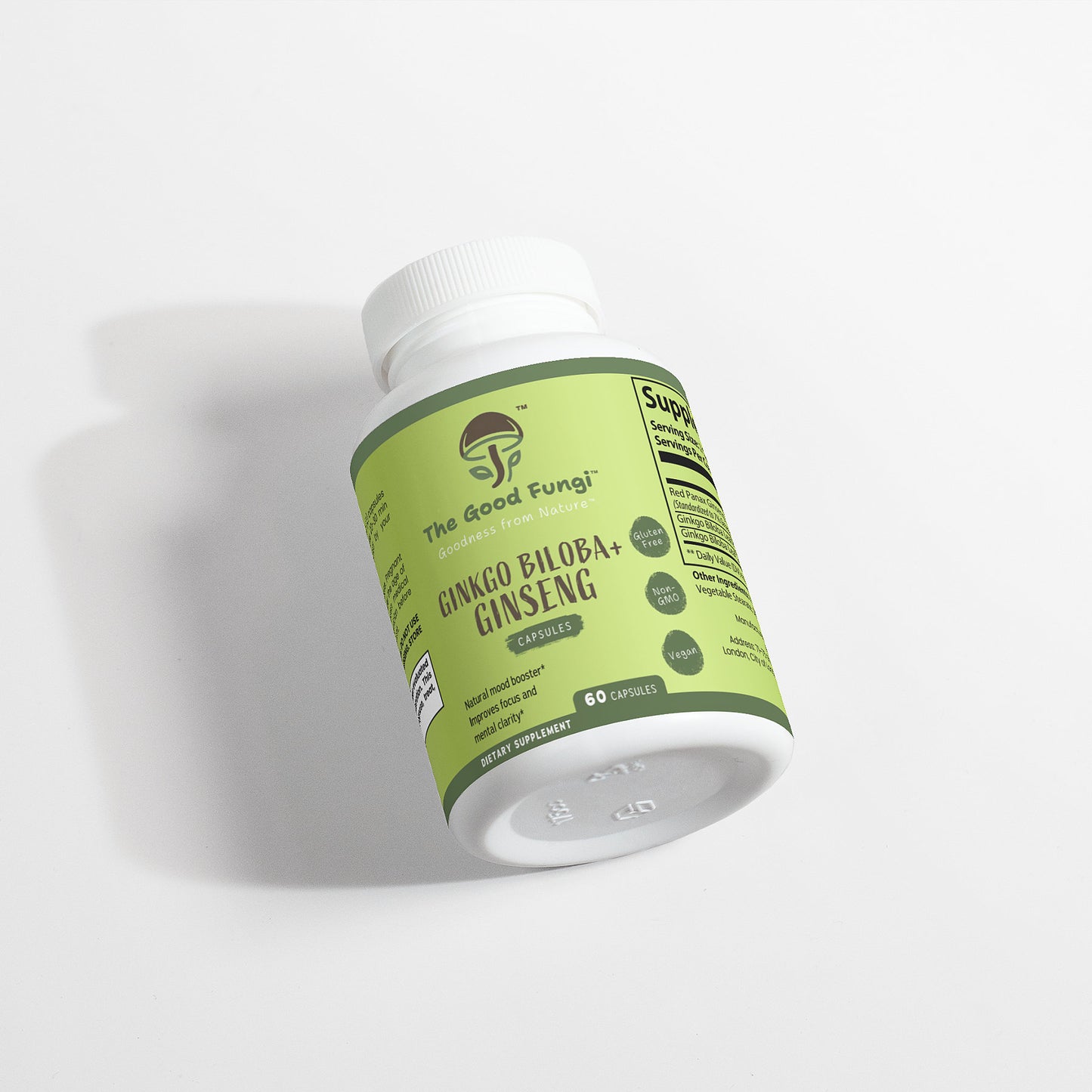 Ginkgo Biloba Herb + Ginseng Supplement